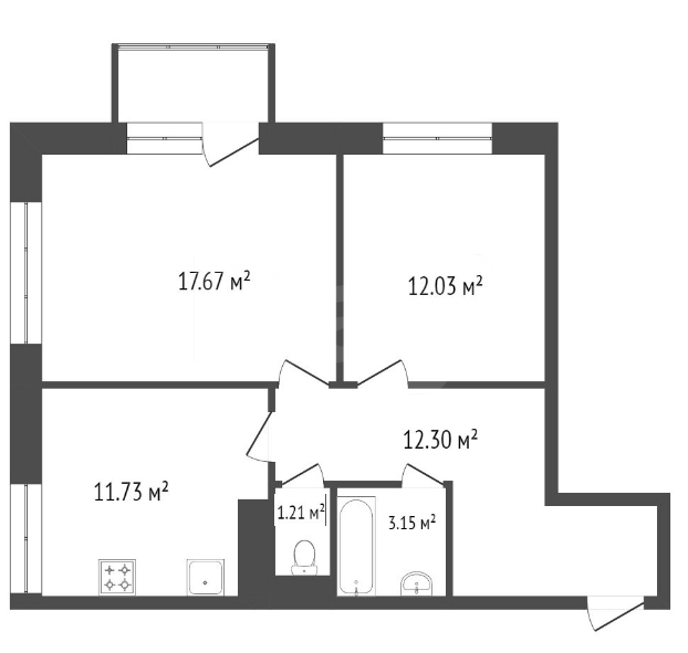 Продажа 2-комнатной квартиры, Красноярск, Петра Подзолкова, 28 Продажа 2-комнатной квартиры, Красноярск, Петра Подзолкова, 28