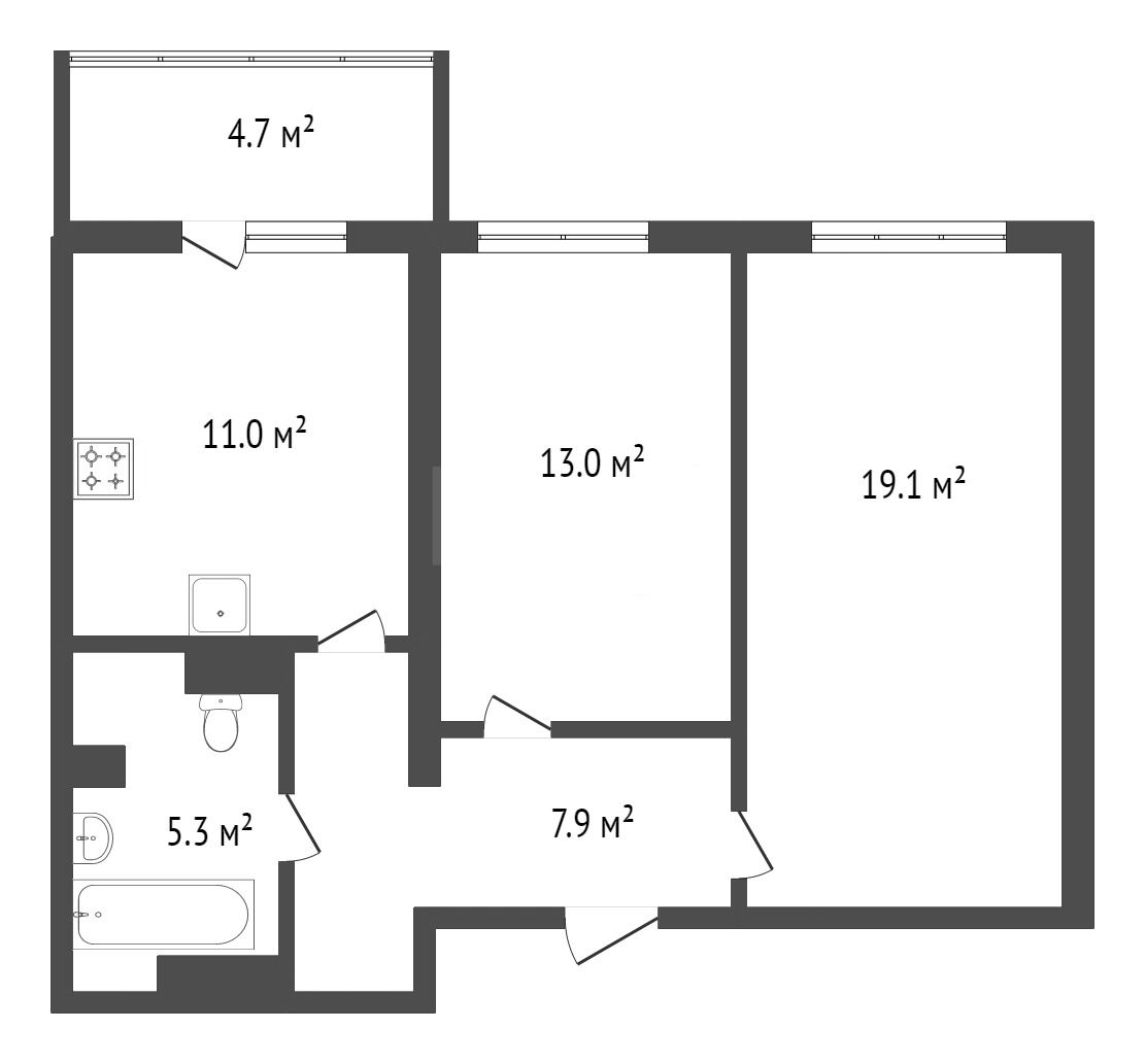 Продажа 2-комнатной квартиры, Красноярск, Лесников, 23 Продажа 2-комнатной квартиры, Красноярск, Лесников, 23