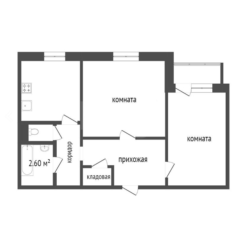 Продажа 2-комнатной квартиры, Красноярск, Ладо Кецховели, 29 Продажа 2-комнатной квартиры, Красноярск, Ладо Кецховели, 29