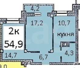 Продажа 2-комнатной новостройки, Красноярск, Калинина, Калининский Продажа 2-комнатной новостройки, Красноярск, Калинина, Калининский