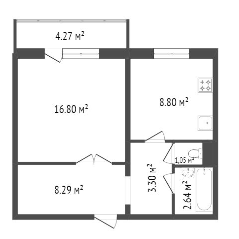 Продажа 1-комнатной квартиры, Красноярск, Молокова, 1г Продажа 1-комнатной квартиры, Красноярск, Молокова, 1г