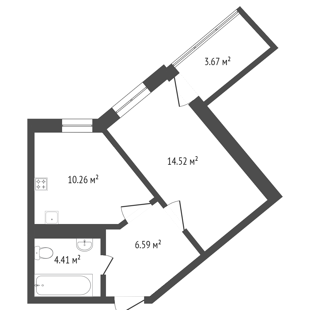 Продажа 1-комнатной новостройки, Красноярск, Петра Ломако, ЖК Продажа 1-комнатной новостройки, Красноярск, Петра Ломако, ЖК