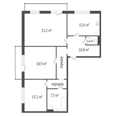 Продажа 3-комнатной квартиры, Красноярск, Водопьянова, 6в Продажа 3-комнатной квартиры, Красноярск, Водопьянова, 6в