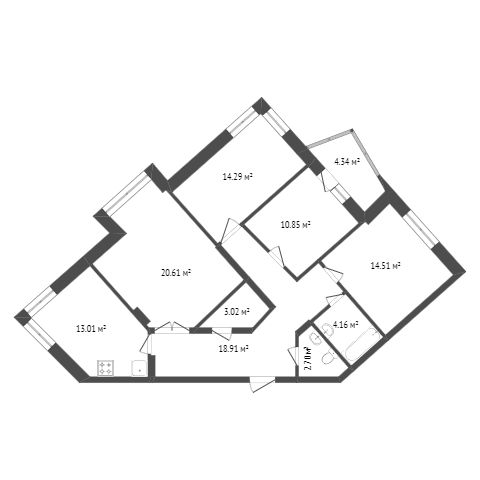 Продажа 4-комнатной новостройки, Красноярск, Петра Ломако, ЖК Преображенский Продажа 4-комнатной новостройки, Красноярск, Петра Ломако, ЖК Преображенский