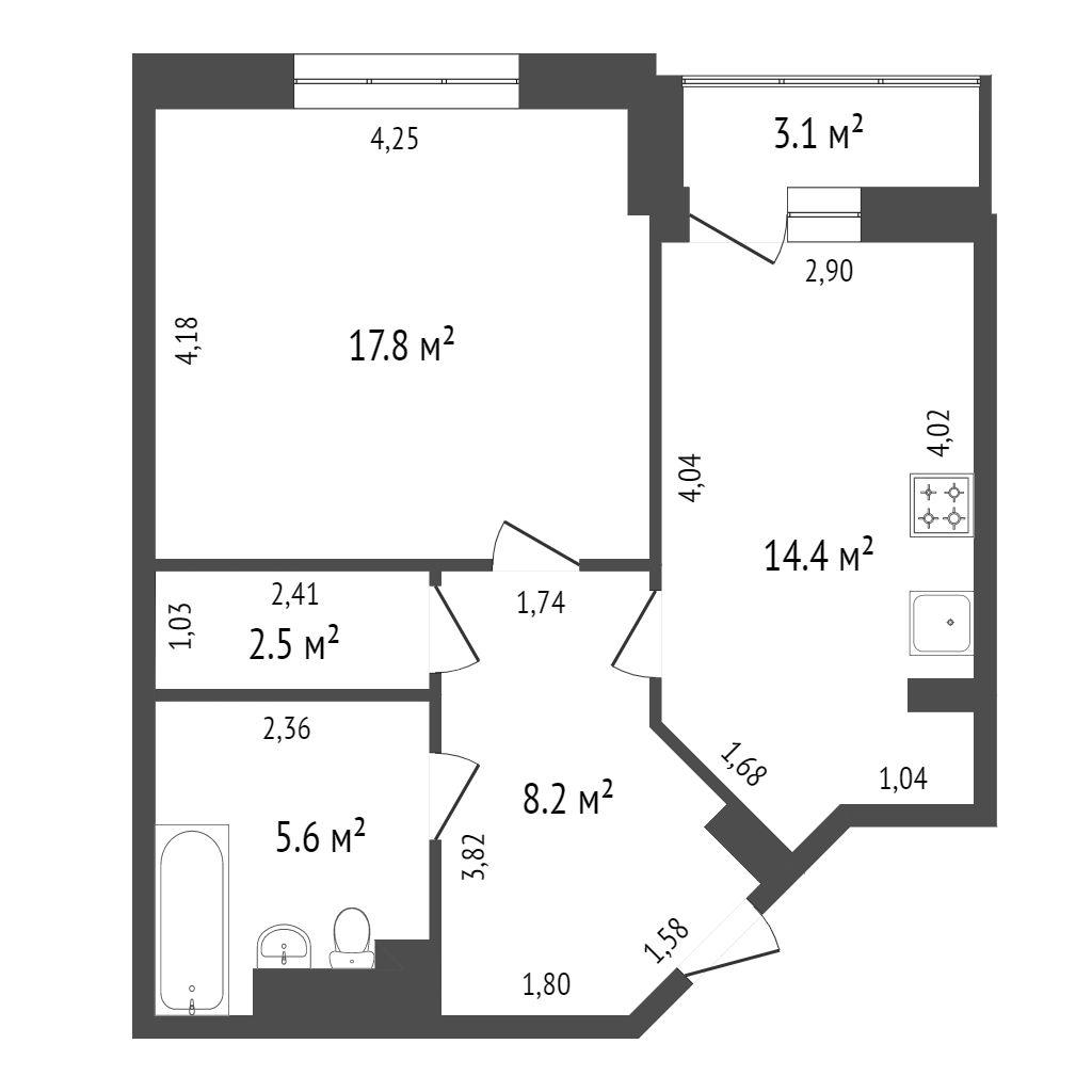 Продажа 2-комнатной квартиры, Красноярск, Дмитрия Мартынова, 35 Продажа 2-комнатной квартиры, Красноярск, Дмитрия Мартынова, 35