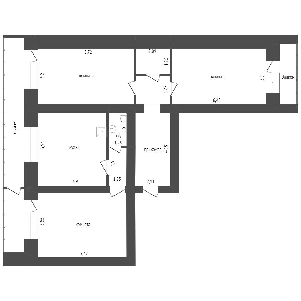Продажа 3-комнатной квартиры, Красноярск, Академика Киренского, 32 Продажа 3-комнатной квартиры, Красноярск, Академика Киренского, 32