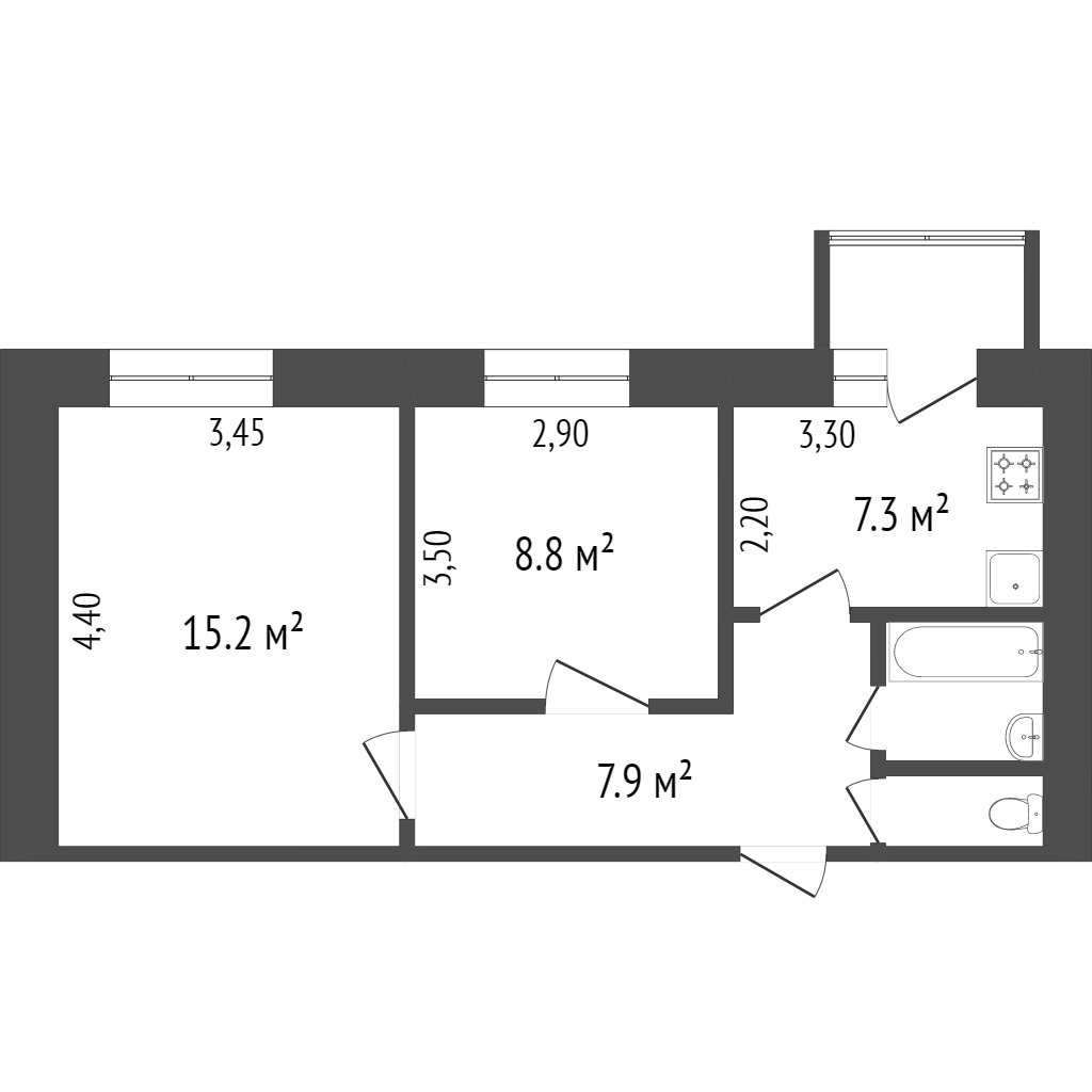 Продажа 2-комнатной квартиры, Красноярск, Комсомольский пр-т, 23 Продажа 2-комнатной квартиры, Красноярск, Комсомольский пр-т, 23