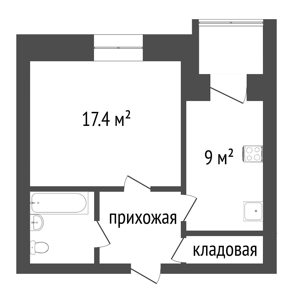Продажа 1-комнатной квартиры, Красноярск, Мате Залки, 2а Продажа 1-комнатной квартиры, Красноярск, Мате Залки, 2а
