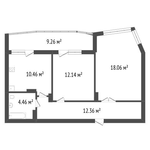 Продажа 2-комнатной новостройки, Красноярск, Петра Ломако, ЖК Преображенский Продажа 2-комнатной новостройки, Красноярск, Петра Ломако, ЖК Преображенский