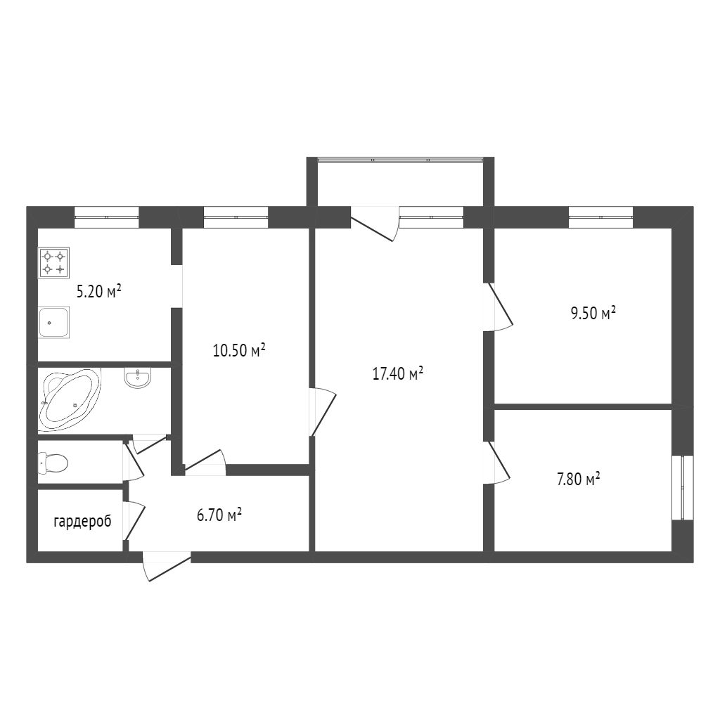 Продажа 3-комнатной квартиры, Красноярск, Воронова, 5 Продажа 3-комнатной квартиры, Красноярск, Воронова, 5