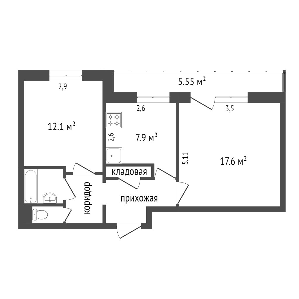 Продажа 2-комнатной квартиры, Красноярск, Мечникова, 10 Продажа 2-комнатной квартиры, Красноярск, Мечникова, 10
