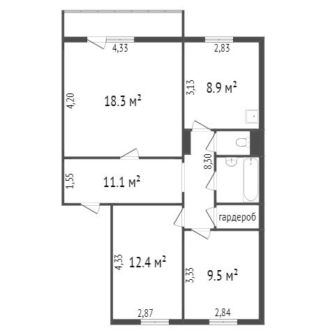 Продажа 3-комнатной квартиры, Красноярск, Воронова, 14 к 4 Продажа 3-комнатной квартиры, Красноярск, Воронова, 14 к 4