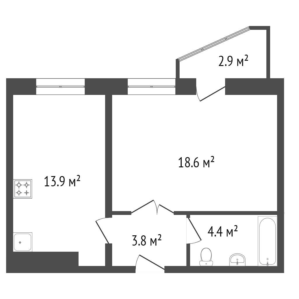 Продажа 1-комнатной квартиры, Красноярск, Соколовская, 76а Продажа 1-комнатной квартиры, Красноярск, Соколовская, 76а