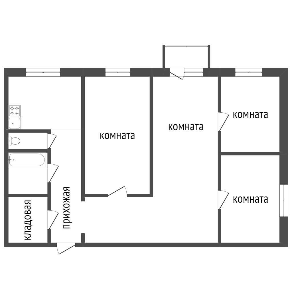 Продажа 4-комнатной квартиры, Красноярск, Красномосковская, 1 Продажа 4-комнатной квартиры, Красноярск, Красномосковская, 1