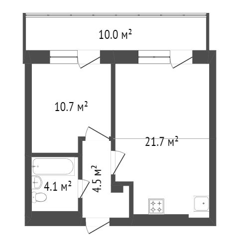 Продажа 2-комнатной квартиры, Красноярск, Лесников, 23 Продажа 2-комнатной квартиры, Красноярск, Лесников, 23