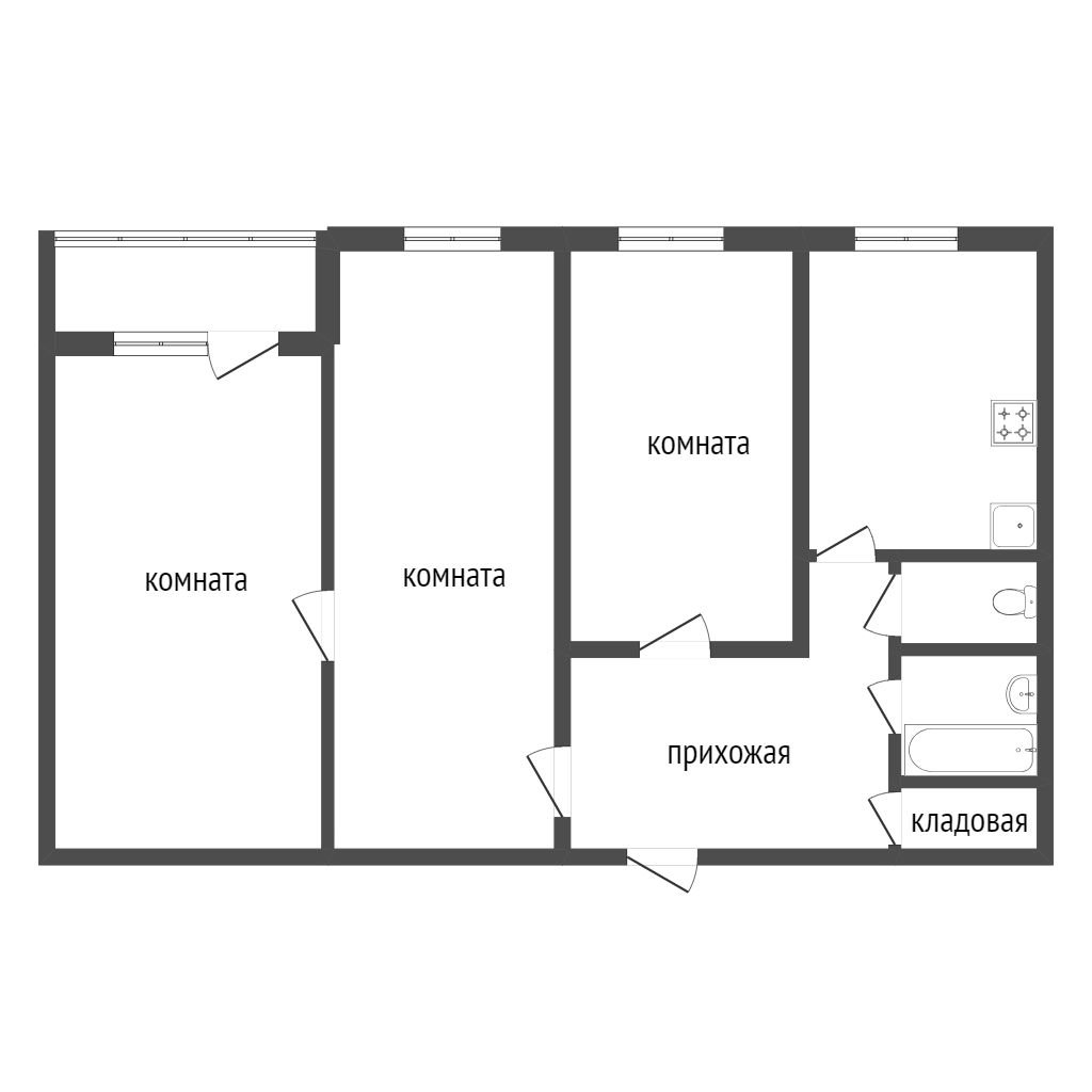 Продажа 3-комнатной квартиры, Красноярск, Железнодорожников, 22а Продажа 3-комнатной квартиры, Красноярск, Железнодорожников, 22а