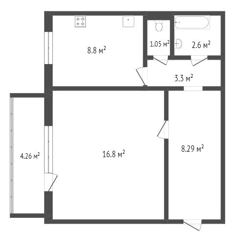 Продажа 1-комнатной квартиры, Красноярск, 9 Мая, 26 Продажа 1-комнатной квартиры, Красноярск, 9 Мая, 26