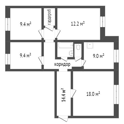 Продажа 4-комнатной квартиры, Красноярск, Воронова, 18 Продажа 4-комнатной квартиры, Красноярск, Воронова, 18