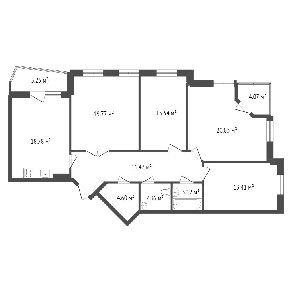 Продажа 4-комнатной новостройки, Красноярск, Петра Ломако, ЖК Преображенский Продажа 4-комнатной новостройки, Красноярск, Петра Ломако, ЖК Преображенский