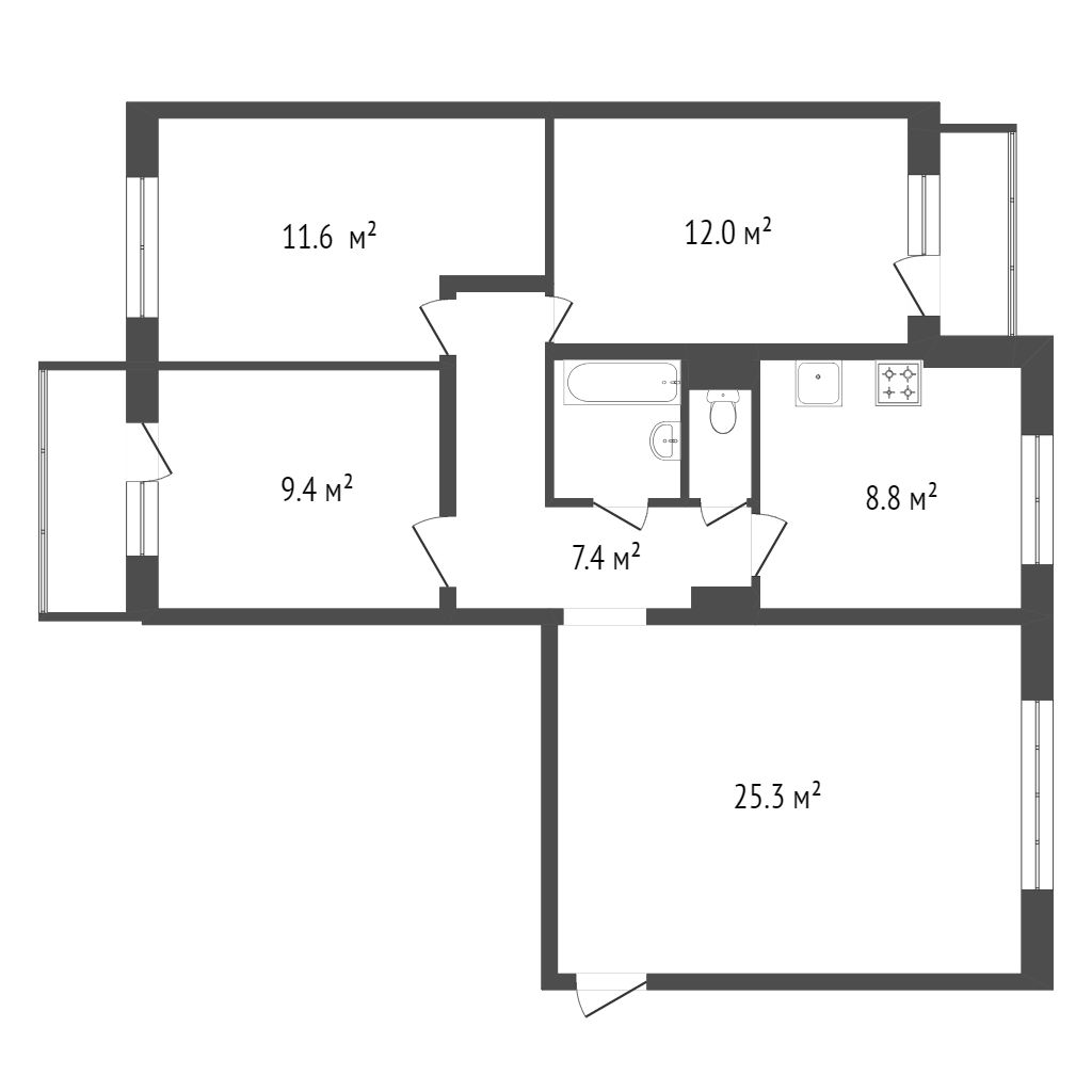 Продажа 4-комнатной квартиры, Красноярск, Металлургов пр-т, 18 Продажа 4-комнатной квартиры, Красноярск, Металлургов пр-т, 18