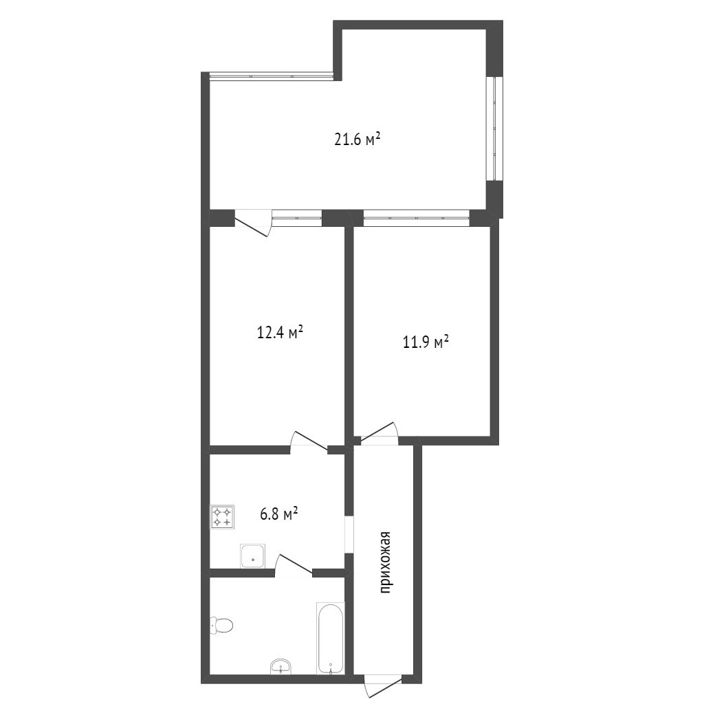 Продажа 2-комнатной квартиры, Красноярск, Вильского, 12 Продажа 2-комнатной квартиры, Красноярск, Вильского, 12