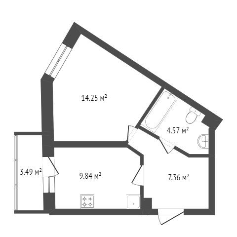 Продажа 1-комнатной новостройки, Красноярск, Академгородок, ЖК Продажа 1-комнатной новостройки, Красноярск, Академгородок, ЖК