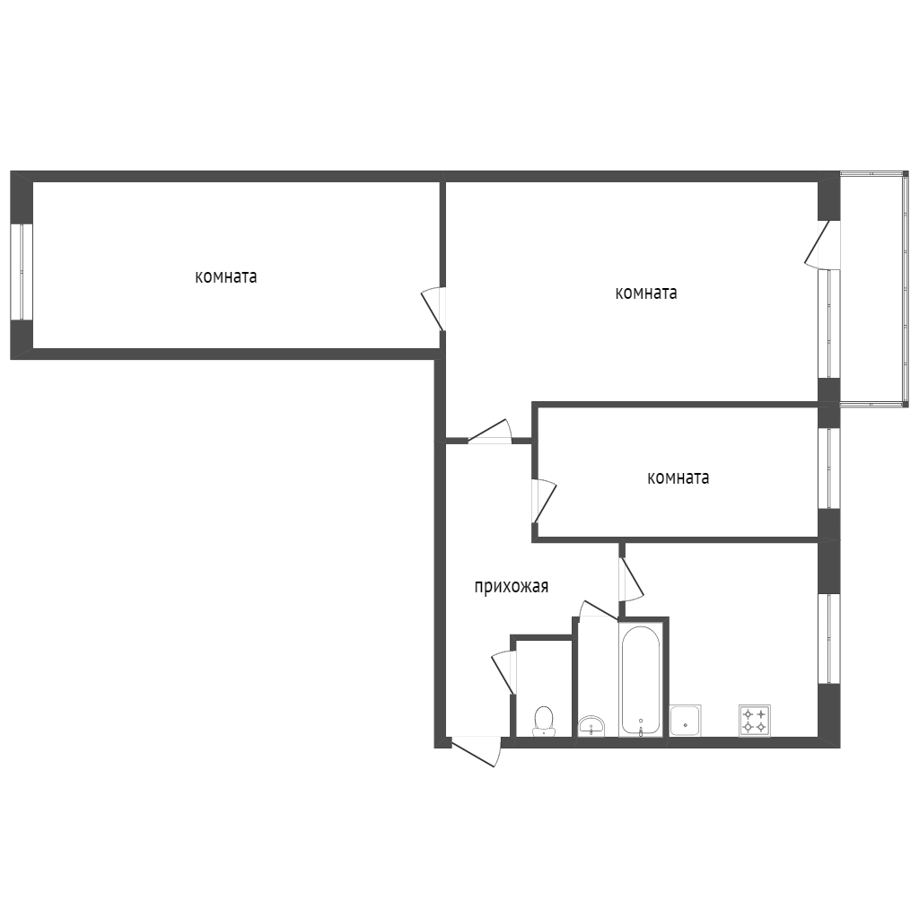 Продажа 3-комнатной квартиры, Красноярск, Мужества, 12 Продажа 3-комнатной квартиры, Красноярск, Мужества, 12