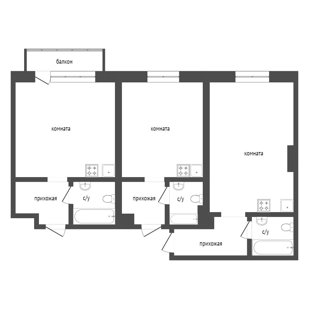 Продажа 3-комнатной квартиры, Красноярск, Парижской Коммуны, 10 Продажа 3-комнатной квартиры, Красноярск, Парижской Коммуны, 10