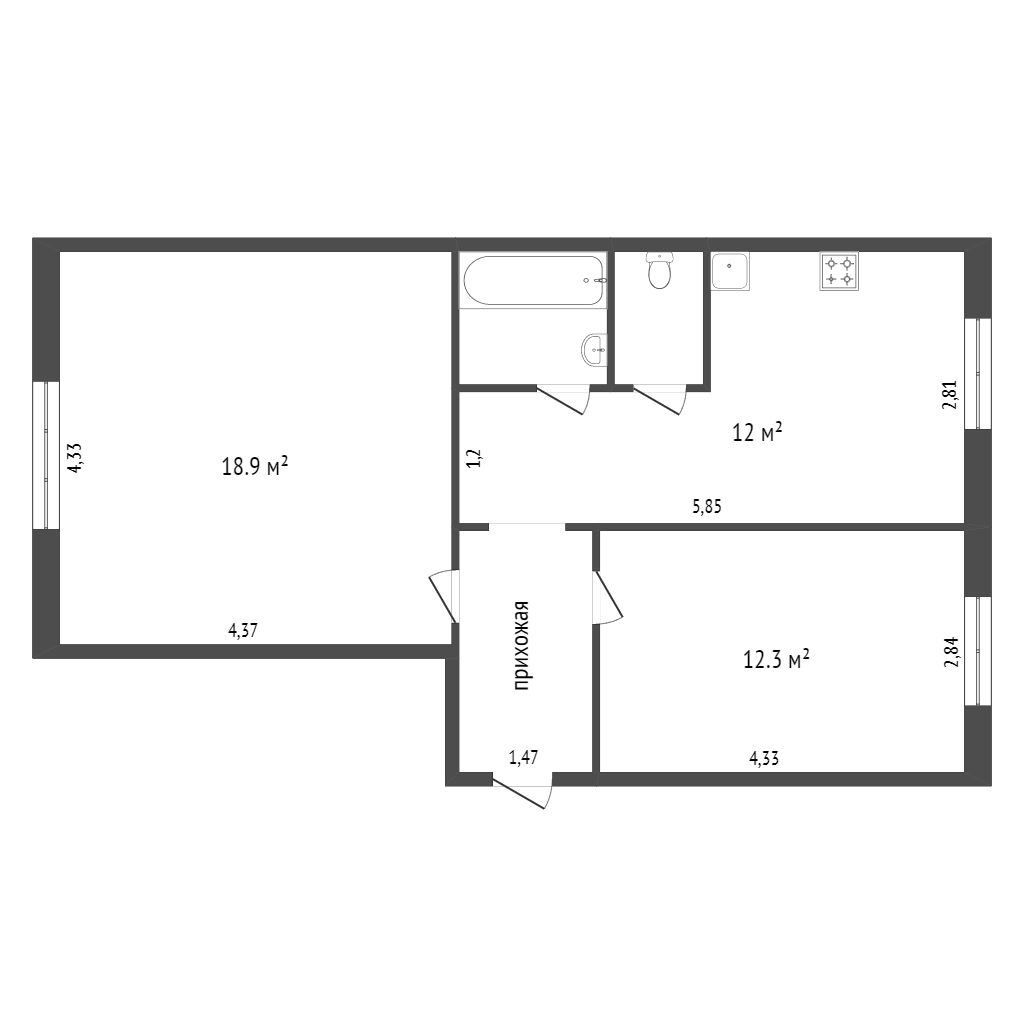 Продажа 2-комнатной квартиры, Красноярск, Попова, 20 Продажа 2-комнатной квартиры, Красноярск, Попова, 20