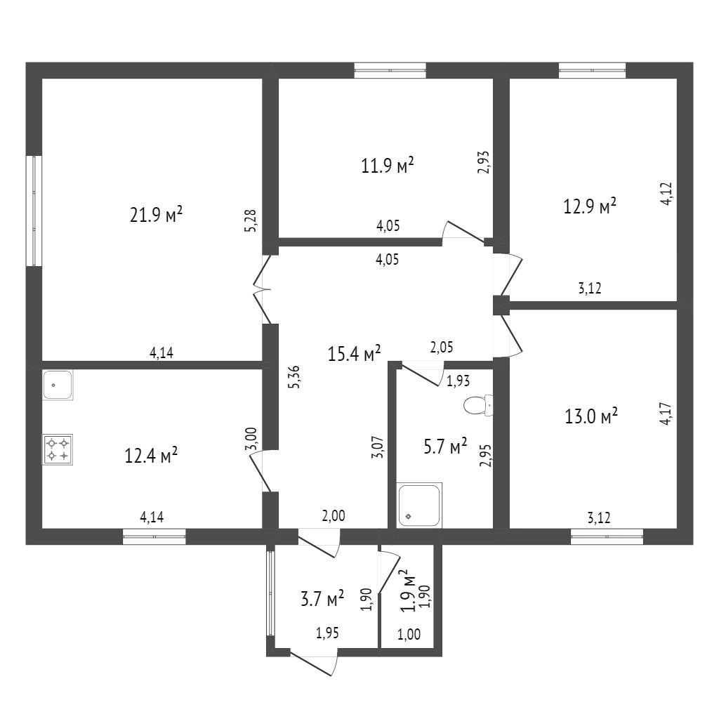 Продажа дома, 92м <sup>2</sup>, 12 сот., Уяр, Луначарского Продажа дома, 92м <sup>2</sup>, 12 сот., Уяр, Луначарского