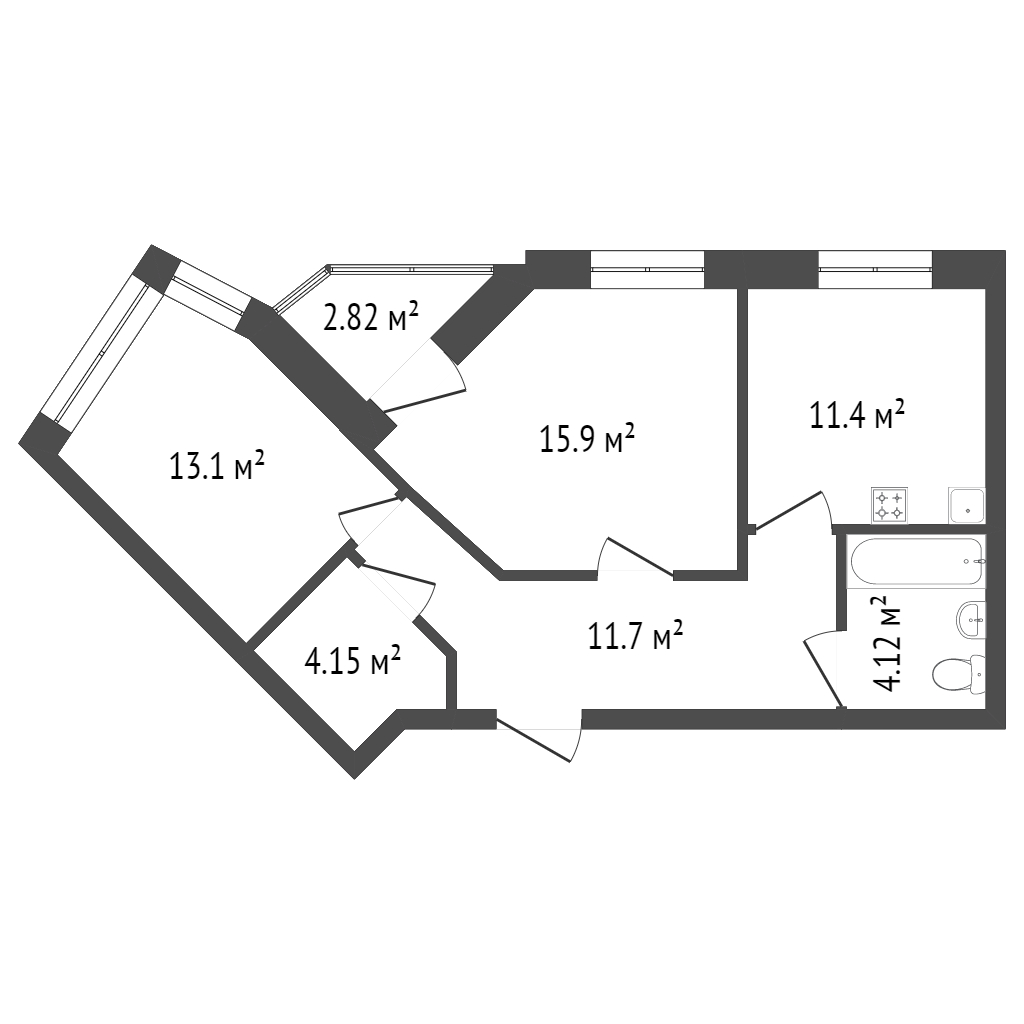 Продажа 2-комнатной новостройки, Красноярск, Петра Ломако, ЖК Продажа 2-комнатной новостройки, Красноярск, Петра Ломако, ЖК