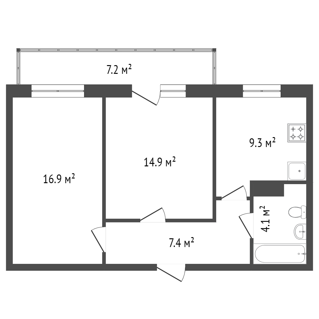 Продажа 2-комнатной новостройки, Красноярск, Калинина, Калининский Продажа 2-комнатной новостройки, Красноярск, Калинина, Калининский
