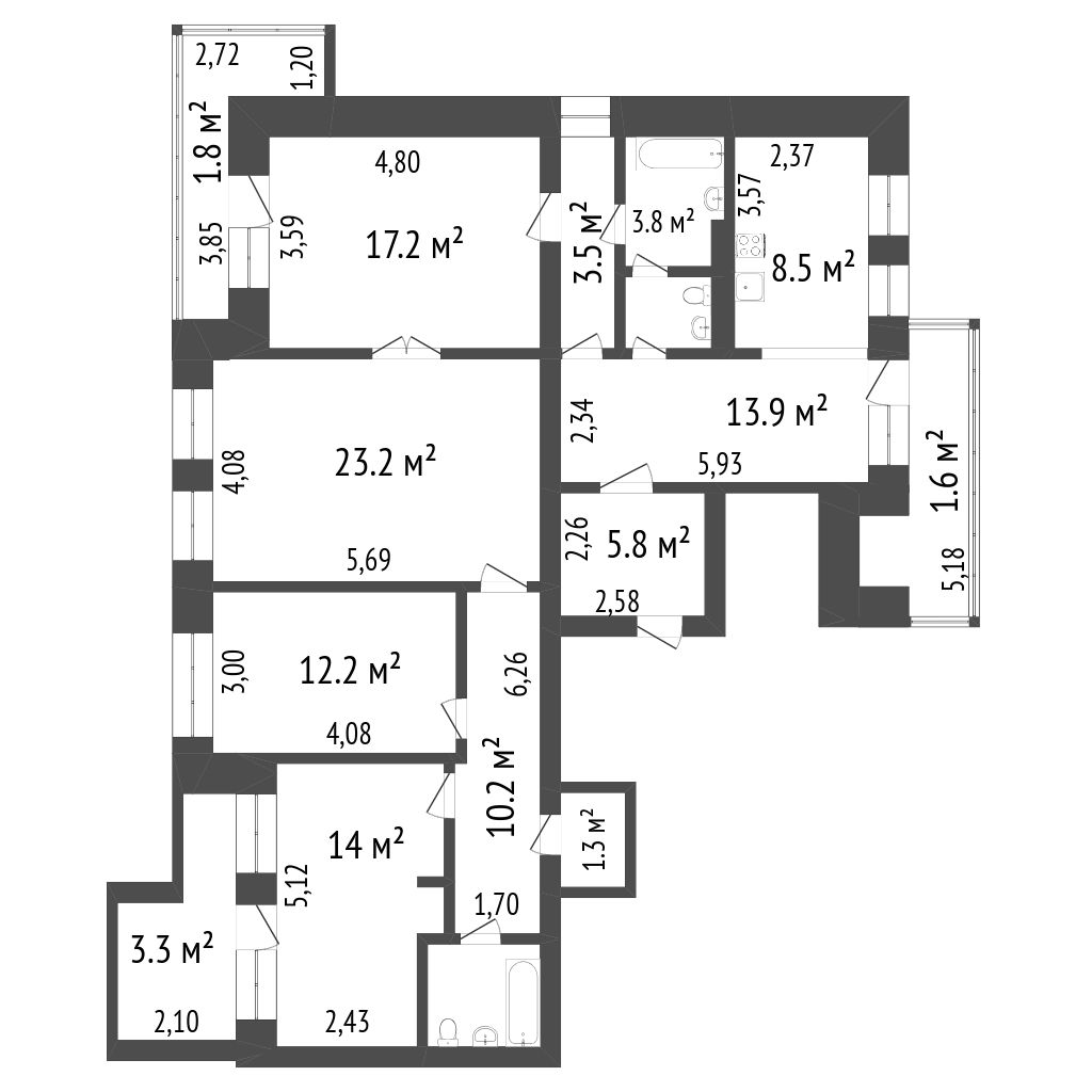 Продажа 5-комнатной квартиры, Красноярск, Горького, 20 Продажа 5-комнатной квартиры, Красноярск, Горького, 20